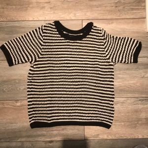 NWOT Zara short sleeve sweater